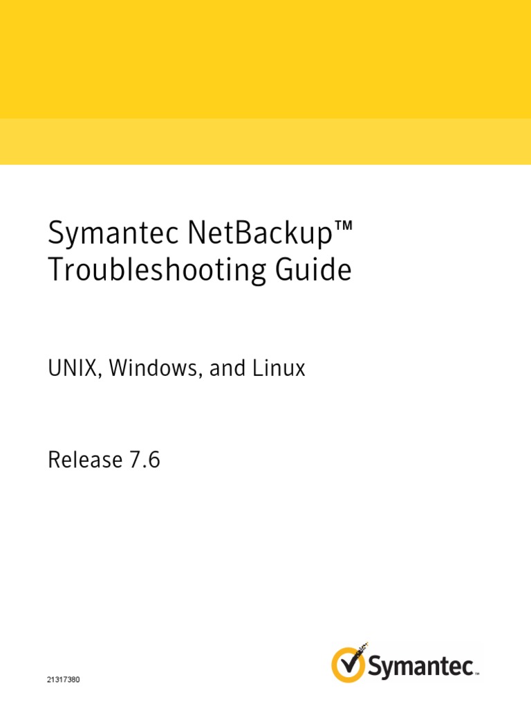 NetBackup Troubleshoot Guide PDF Backup Troubleshooting