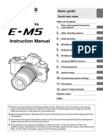 Olympus E-M5 Instruction Manual English