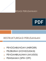 Restrukturisasi Perusahaan Dan Perusahaan Kelompok