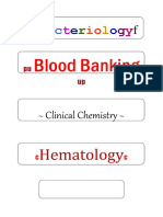 Blood Banking: Clinical Chemistry