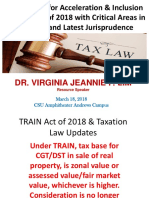 TRAIN Act of 2018 & Taxation Law Updates