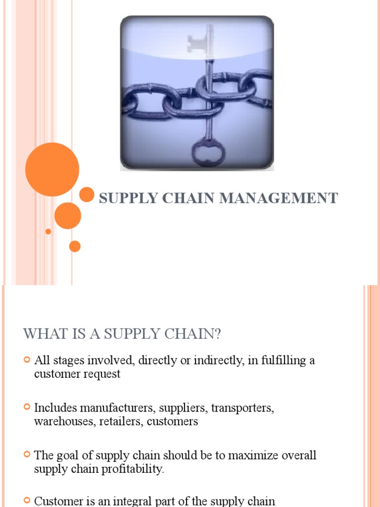 SCM Unit 1 | PDF | Supply Chain | Supply Chain Management