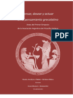 Pensar, Desear y Actuar en El Pensamiento Grecolatino. AAFA. Actas I Simposio Nacional de Filosofía Antigua PDF