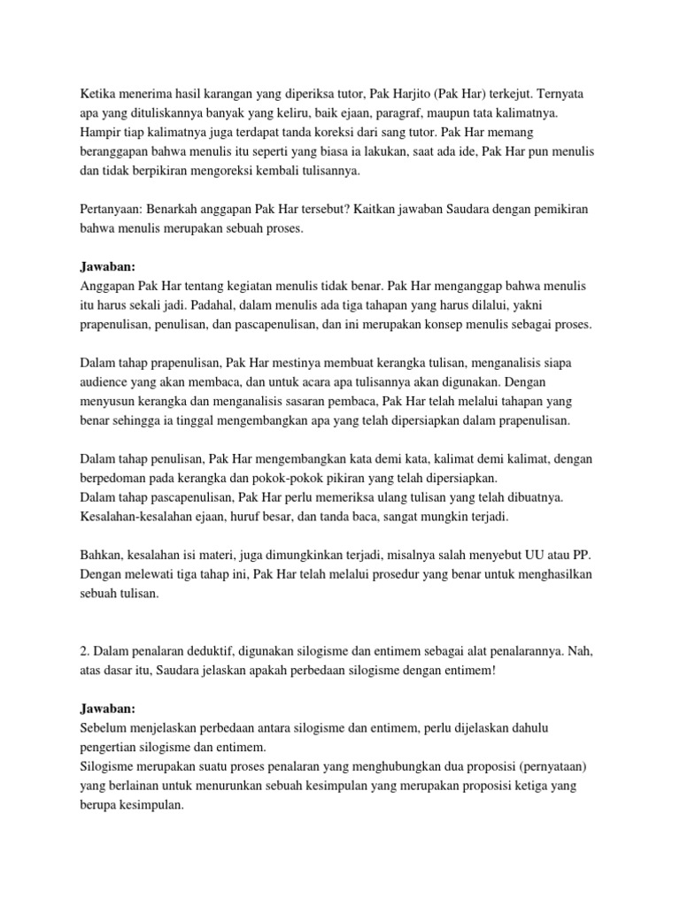 Soal Keterampilan Menulis Docx