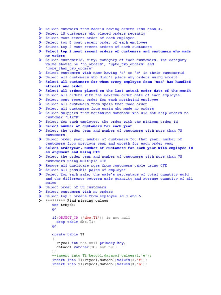Handling Null Object IDs in SQL Queries | PDF | Overtime | Function ...
