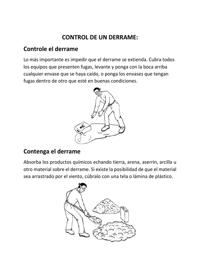 Protocolo de Control de Derrames Químicos | PDF | Mercurio (Elemento ...