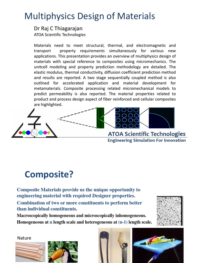 Multi Physics Design of Materials (Composites) | PDF