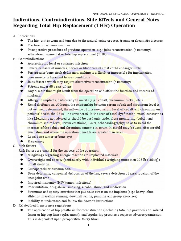 Indications, Contraindications, Side Effects and General Notes