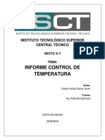 Informe Control de Temperatura