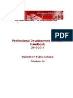 2010 - 2011 Professional Development Handbook