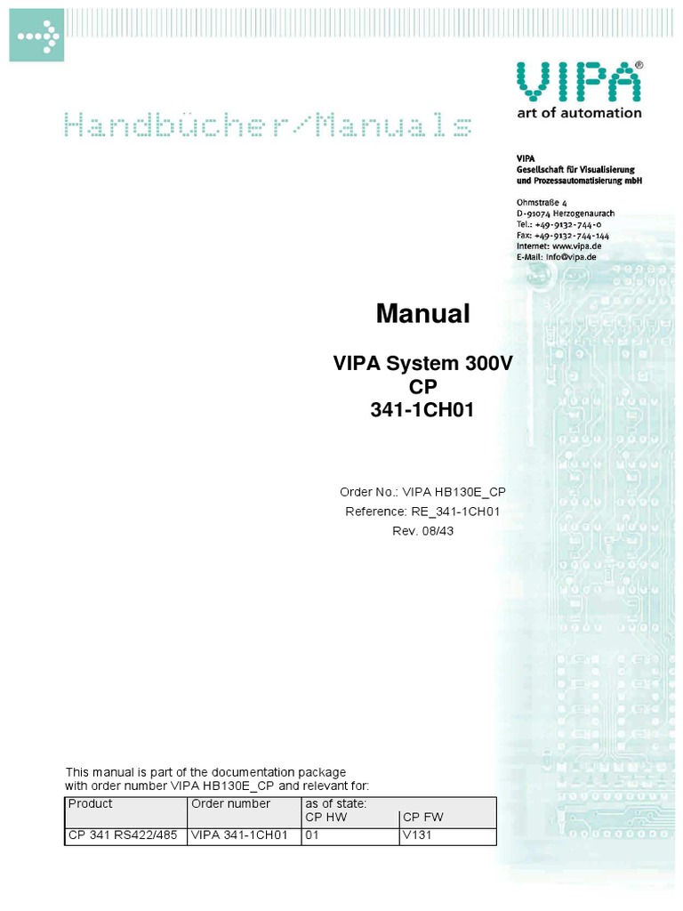 Modbus Rtu - Vipa | PDF | Osi Model | Communications Protocols