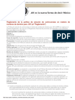 Reglamento de La Política de Solución de Controversias en Materia de Nombres de Dominio para MX