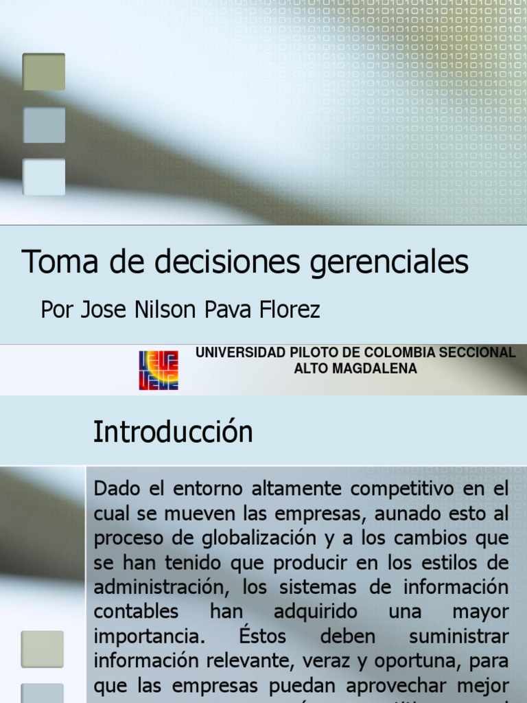 Decisiones Gerenciales a Corto Plazo | PDF | Toma de decisiones ...