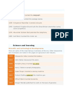 Timeline of Events