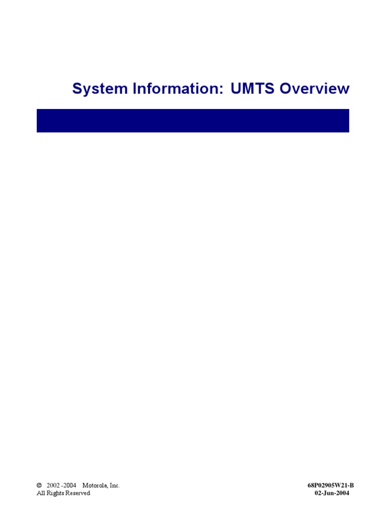 Umts Overview | PDF | Asynchronous Transfer Mode | Radio Resource Management