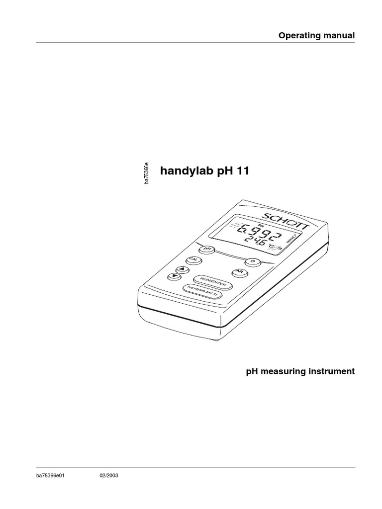PH Meter pH11 Man en PDF | PDF | Ph | Celsius