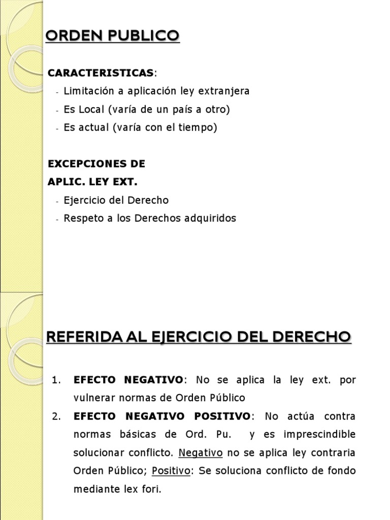 Definición y Ejemplos de Orden Público | PDF | Doctrina de Políticas ...