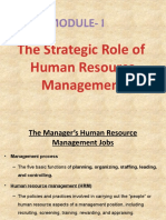 Module-I: The Strategic Role of Human Resource Management