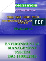 For A Presentation On: Environmental Management System