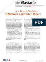 Advanced Character Sheet: Dungeons & Dragons 5th Edition