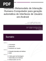 Geração Automática de Interfaces de Usuário