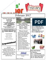 Febraury 2017 Kids' Corner Newsletter