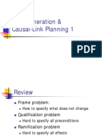 Plan Generation & Causal-Link Planning 1