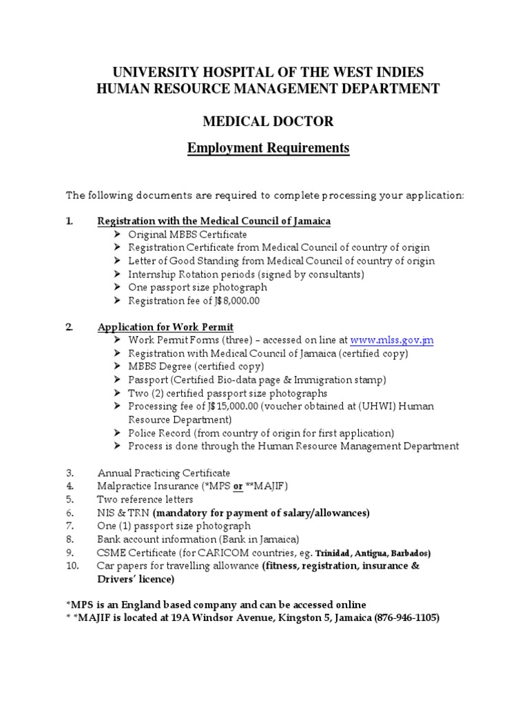 Medical Doctor Application Requirements | PDF | Health Care | Business