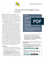 The Mental Health Services Act in Los Angeles County: Research Brief