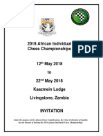 2018 African Individual Chess Championships Invitation