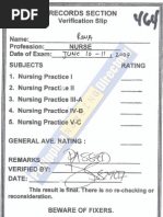 Download PRC Verification Slip of Grades and Passing by PhilippineNursingDirectorycom SN37623635 doc pdf
