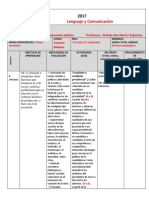 Planificación de unidad sobre argumentación pública