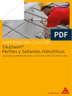 SikaSwell Perfiles y Sellantes