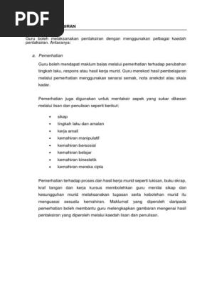 Contoh Soalan Mengikut Aras Pdf