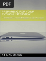 Preparing for Your Python Interview_ the Basics_ Techwers (Your Technical Interview Book 2) - KT Lindemann