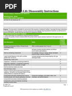 Product End-of-Life Disassembly Instructions