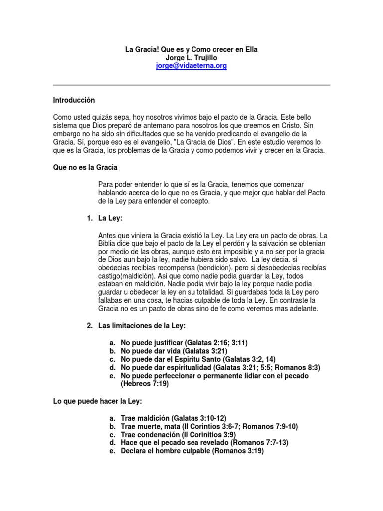 La Gracia | PDF | Salvación | Gracia en el cristianismo