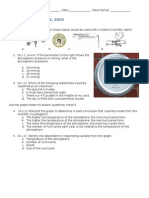 Test 1 - September 16, 2010: Use The Graph Shown To Answer Questions 4 and 5