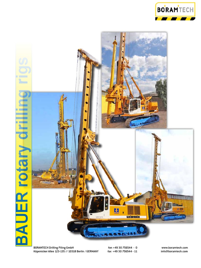 Bauer - Rotary Drilling Rigs | PDF