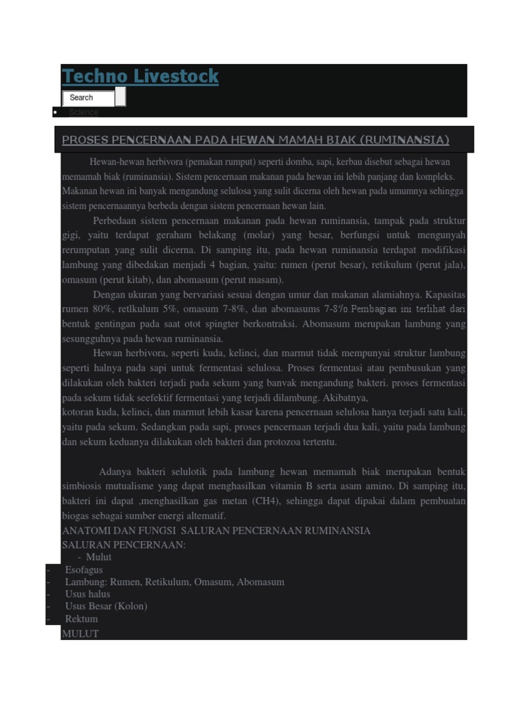 1000+ Gambar Struktur Lambung Hewan Ruminansia Terbaik