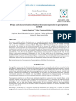 Design and Characterization of Zaltoprofen Nanosuspension by Precipitation Method