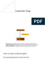 Service Marketing Customer Gap