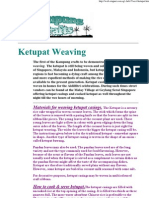 Ketupat Weaving Instructions