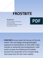 Frostbite prevention and first aid