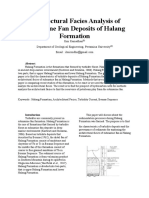 Architectural Facies Analysis of Submarine Fan Deposits of Halang Formation