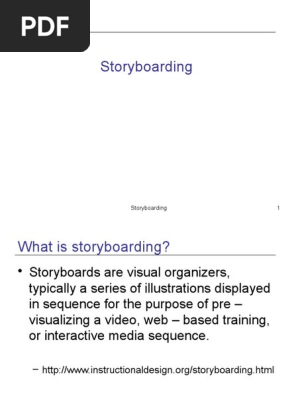 Storyboarding