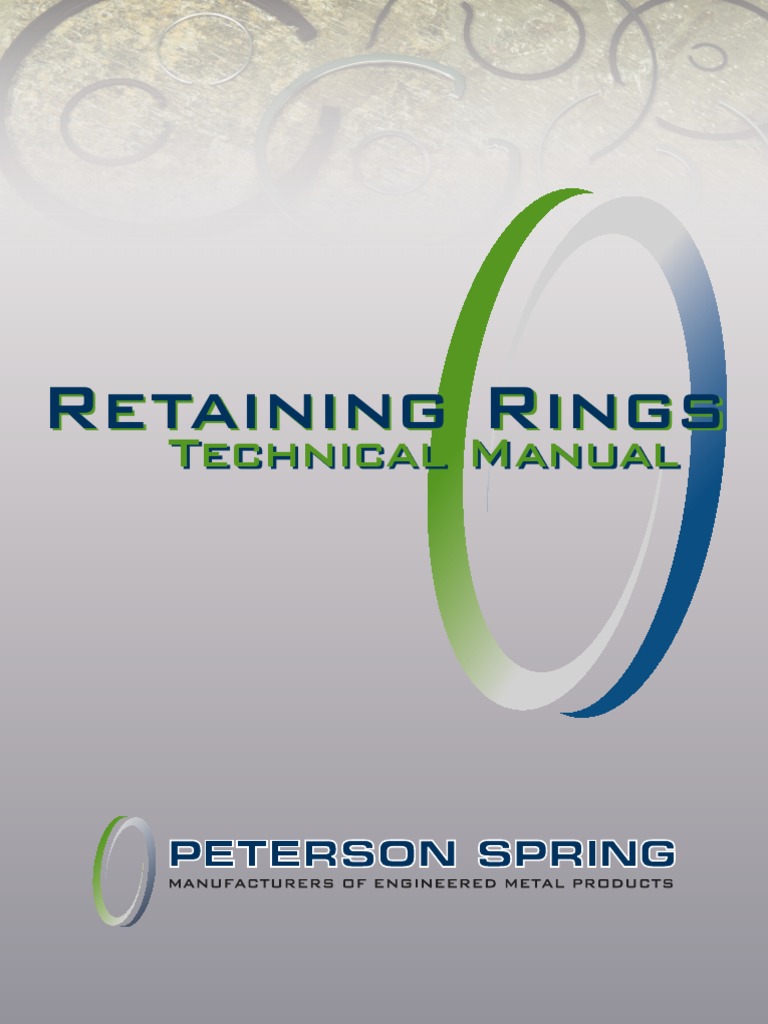 Retaining Rings PDF Engineering Tolerance Strength Of Materials