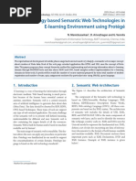 Ontology Based Semantic Web Technologies in E-Learning Environment Using Protégé