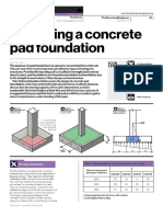 Design of Concrete Pad Fondation