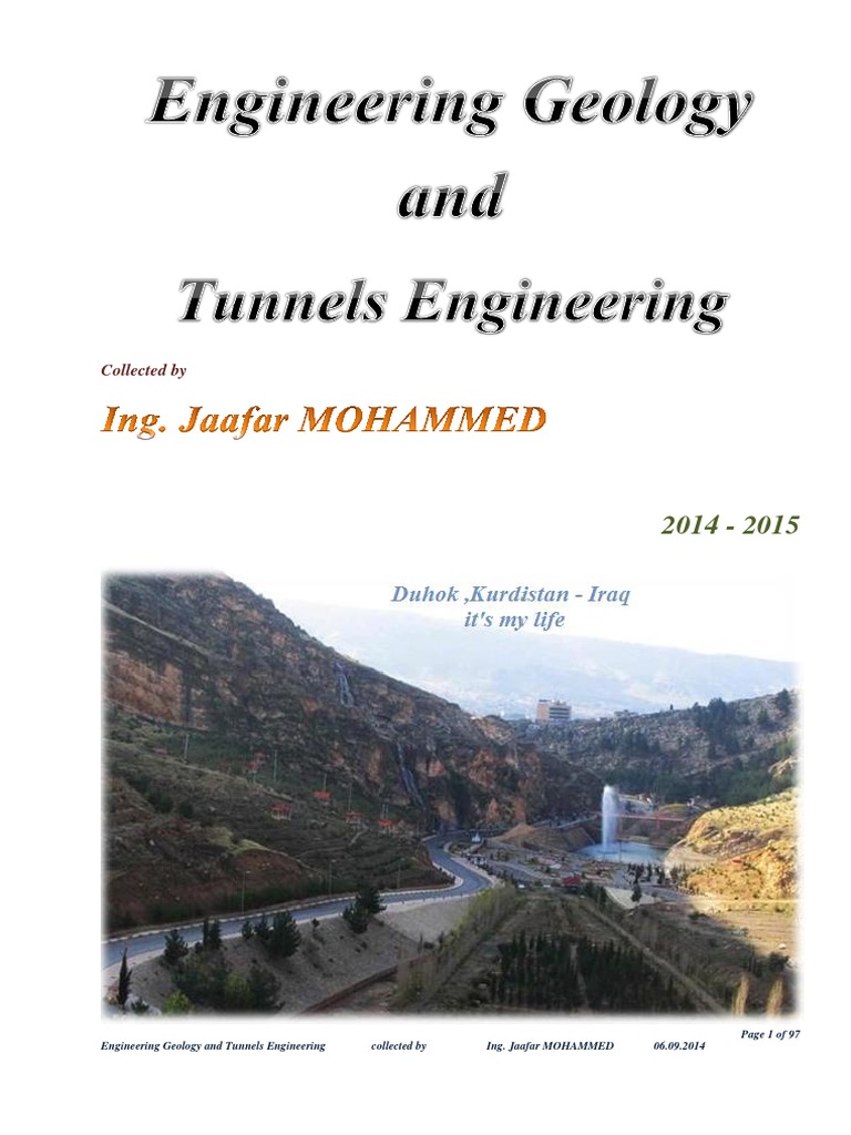 Engineering Geology and Tunneling Guide | PDF | Sedimentary Rock ...